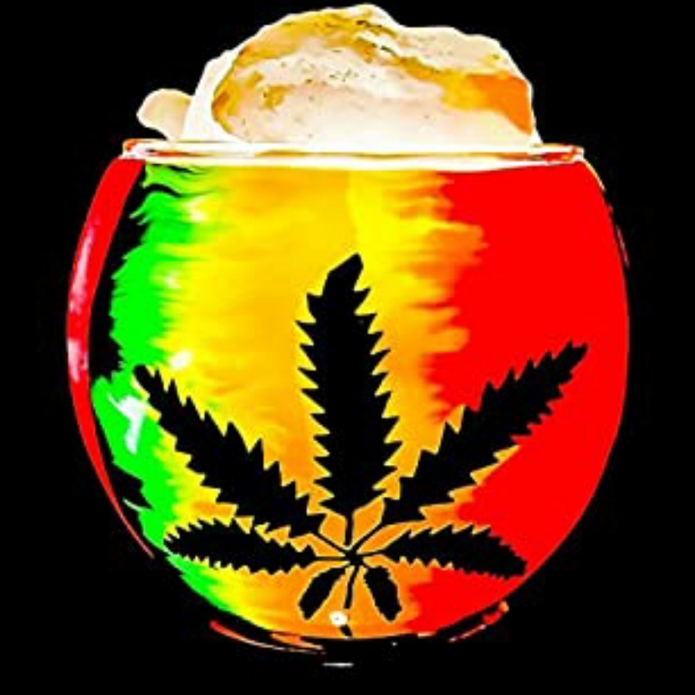 Rasta Pot Leaf Salt Lamp Oil Diffuser - Picture 2 of 10
